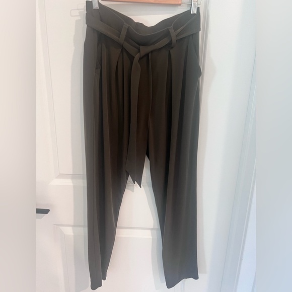 Express Pants - Express Olive Green Trousers